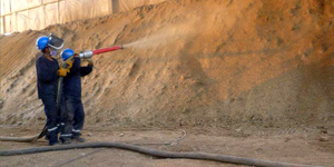 Lanzado de shotcrete